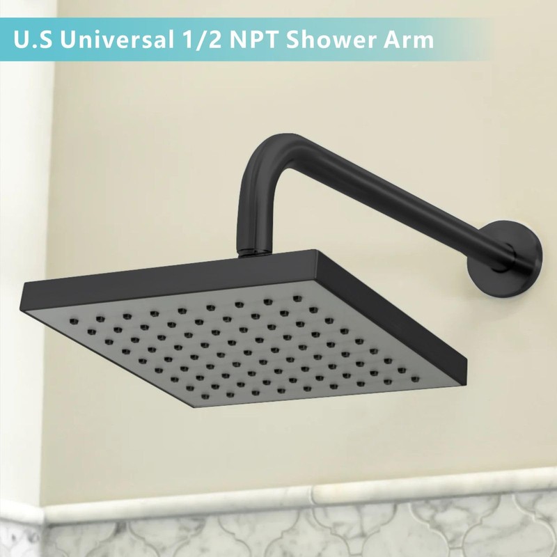 Nuodan Shower Arm with Flange, 15 Inches Wall Mount Replacement