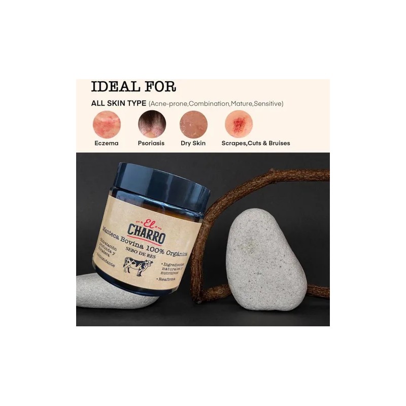 El Charro Balsamo Sebo Bovino Humectante Crema Facial