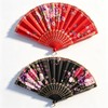 VerdeBlomm 2Pcs Handheld Fans | ‌‌Floral Pattern‌ Hand Held Fan