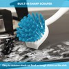 Dish Brush with Handle, 2 Pack Scrub Brushes with Built-in