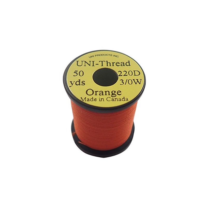 teximuko (Tiemco) Uni 3/0 50yds. yunisureddo Orange