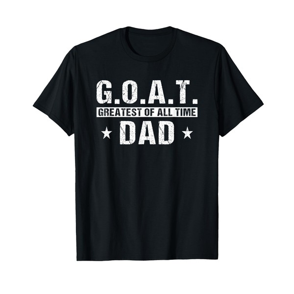 G.O.A.T. Dad Father's Day Vintage Art Goat Dad T-Shirt