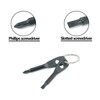 Portable Screwdriver Keychain, Multi-Function Set Keychain Including Flat Head Screwdriver