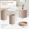Accesorios para Baño juego 4 piezas, dispensador, soporte, vaso, jabonera