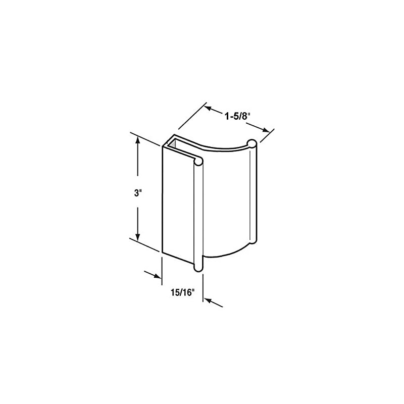 Gordon Glass® Chrome Tub Enclosure and Sliding Shower Door Pull
