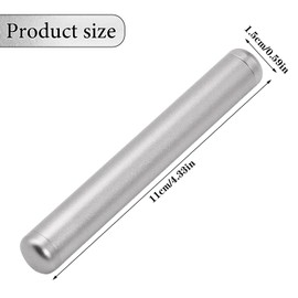 110 mm Joint Tube, Odour-Proof and Waterproof Tube Joint Container, Joint Holder Made of CNC Aluminium, Joint Case Transport Case with Thread, Tube Sleeve Box Storage for All Filter Sizes (Silver)