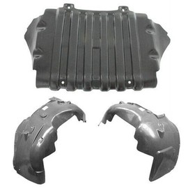 Parts N Go 2007-2013 Silverado Fender Liner Pair with Undercover Splash Guard Set - 22781371, 22860083