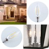 SHUWDKAR 12V Candelabra LED Light Bulb Low Voltage 25 watt