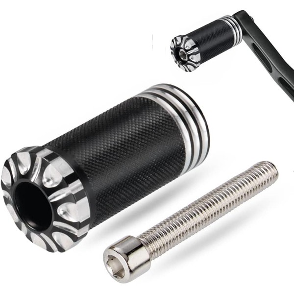 KICRY Motorcycle Shifter Peg Shift Lever Black/Chrome CNC Billet Foot