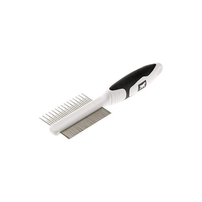 Ferplast GRO 5755 Premium Double Comb Chrome-Plated Steel Ergonomic for