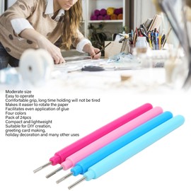 Herramientas de Filigrana de Papel, 24 Uds Pluma de Aguja para Filigrana, Herramientas de Proyecto de Fabricación de Tarjetas de Papel para Manualidades Artísticas, Herramientas Hechas a Mano