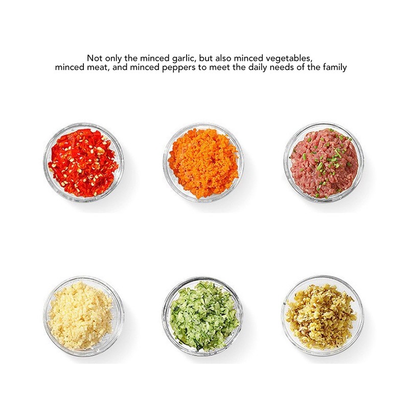 Electric Garlic Chopper 3 Blade Powerful Motor Multifunctional Food Processor