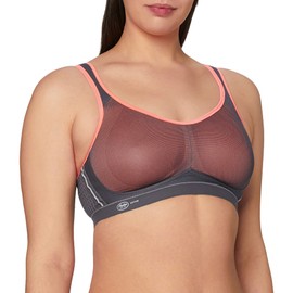Anita Active Women's Air Control Sports Bra, Multicolour (Coral/Anthracite 595), (Size:38E)
