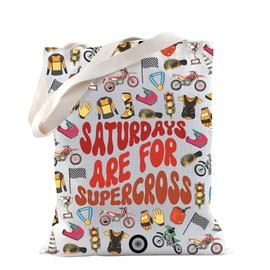TSOTMO Supercross Tote Bag Motocross Gift for Motocross Lovers Racing Gift Moto Mom Moto Dad Gifts (Supercross)