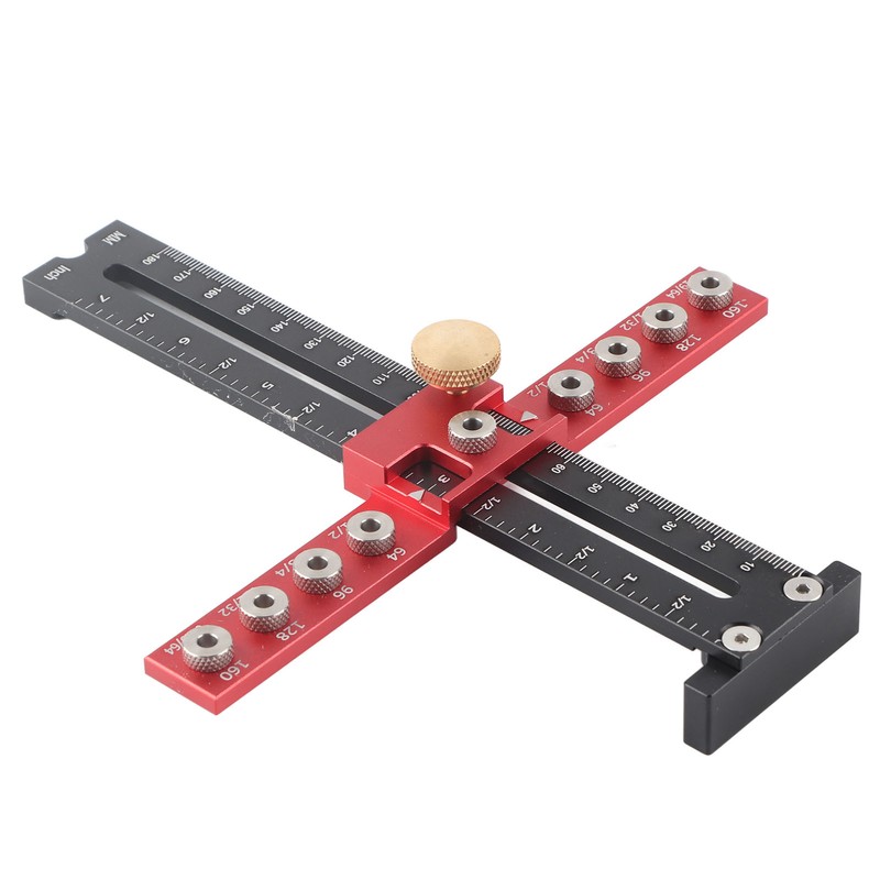 Handle Punch Locator Aluminum Alloy Drill Guide Locator Wood Drilling