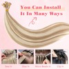 ABH AMAZINGBEAUTY HAIR Highlighted Hand Tied Weft Hair Extensions Straight