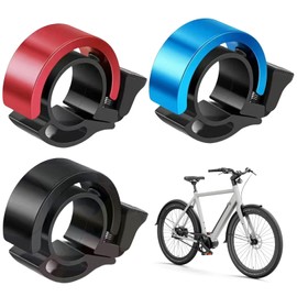 3 Pcs Bike Bell,Bicycle Adult Bells,Cycle for Invisible Road Bikes Fits 2.2cm/0.87in Handle,Handlebars Small for Kids,Adults,Boys Girls,with Loud Crisp Clear Sound,Aluminum Alloy for Mountain Scooter