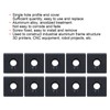 10Pcs Profile End Caps Aluminum Alloy Single Hole Cover Plate