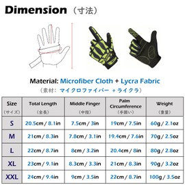 TRIWONDER Cycling Gloves, Bicycle Running Gloves, Spring, Summer, Autumn, Shock Absorption, Bike, Training, Outdoor, Sports, Track and Field Wear, Men's, Women's, green