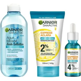 Kit Garnier Rutina Express Aclara Anti Acné Con Ácido Salicí