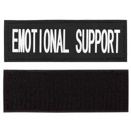 Fairwin Emotional Support Dog Patches, Reflective Removable Dog Tags for Service Vest Dog Harness