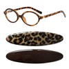 EOWVISN 1 Piece Of Leopard Print Glasses And 2 Pieces