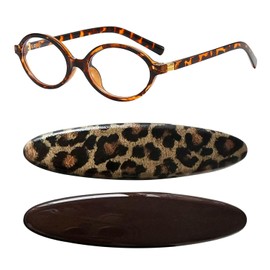 EOWVISN 1 Piece Of Leopard Print Glasses And 2 Pieces Of Leopard Print Hairpin, Leopard Print Ladies, Leopard Print Blue Light Glasses, Unresolution Filter Blue Light Glasses, Leopard Party Outfit.