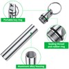 TecQach 4 Pieces Metal Portable Toothpick Holder, aluminum alloy Pocket