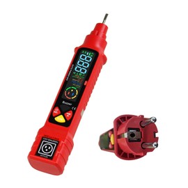 Harilla Nichtkontakt -Spannungstester Stift Elektrik Tester Null Draht Urteil Multimeter für Haushaltsautobesitzer EU -Stecker