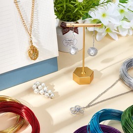 PH PandaHall 650 Feet 10 Rolls 1mm Aluminum Craft Wire 18 Gauge Flexible Floral Jewelry Beading Wire 10 Colors for DIY Jewelry Craft Making Each Roll 65 Feet