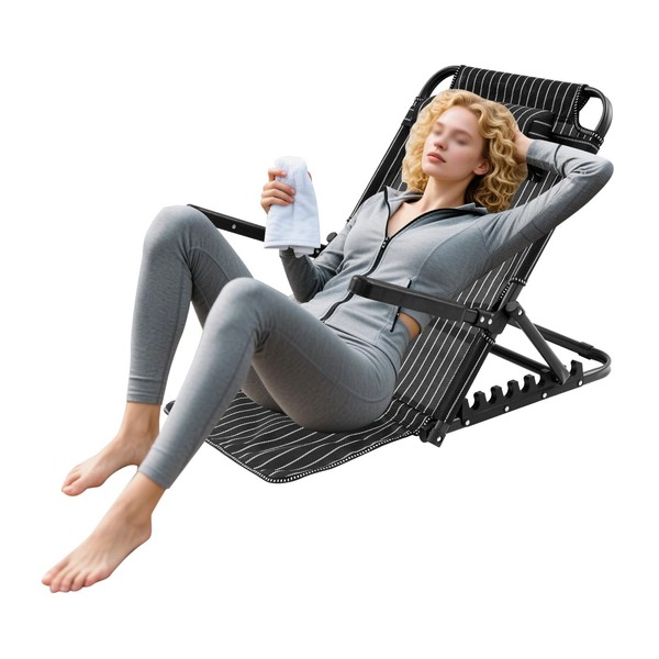 DYRABREST Adjustable Bed Backrest Support 7-Position Folding Backrest Chair with