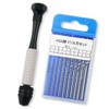 Pin Vice, Hand Drill, Interchangeable HSS Steel, Drill Blade Included,