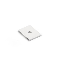 Schaub Pub House Collection 1 in. (25mm) Knob Backplate, Polished Chrome - 5101B-26