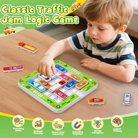 Logic Games from 6 Years, Parking Games, Car Toy Storage Game, Logic Game with 360 Levels, Puzzle Game, Thinking Puzzle Games, Family Game, Children, Travel Games from 3 4 5 6 7 8 9 10 Years