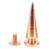 100set Punk Cone Spikes Studs Rose Gold Pointed Electroplating Burr