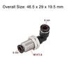 sourcing map 2 End 6mm Tube Push Lock Elbows, M14