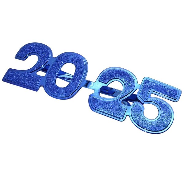 [Qicarkey] Number 2025 Glasses 1 Pair Happy New Year Glasses
