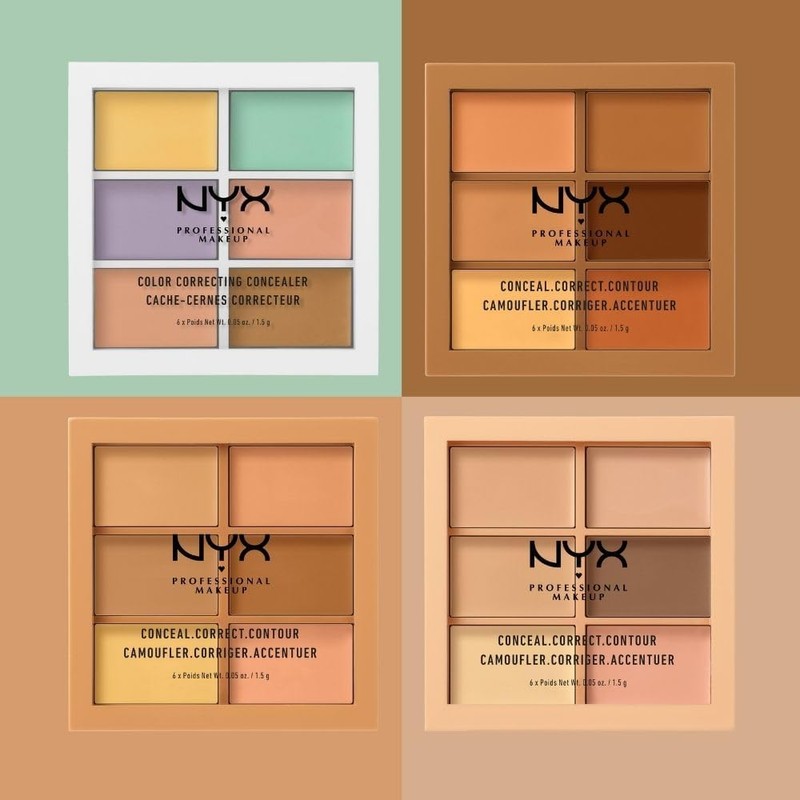 Nyx Professional Makeup, Paleta de correctores, Tono Medium