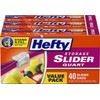 Hefty Storage Slider Bags, Quart, 40 Count (Pack of 9)