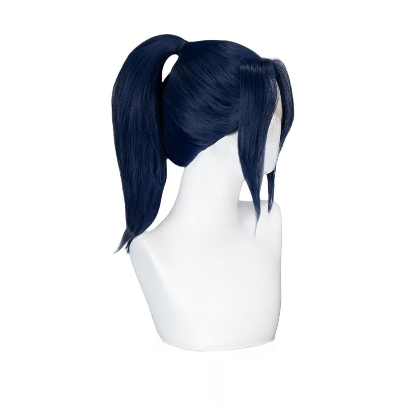 TTYAO REII Game Cosplay Lace Front Wig Dark Blue Short