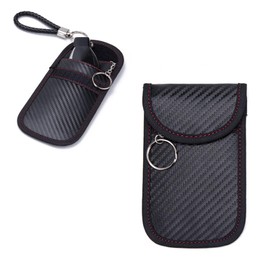 2 Pack Car Key Signal Blocker Pouch, Faraday Pouch For Car Keys,RFID Key Pouch Defender Signal Blocker Key Pouches Faraday Bag