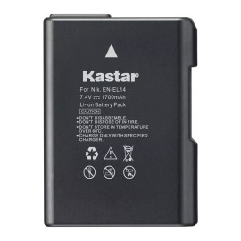 Kastar EN-EL14 Battery for Nikon D3100 D3200  D3300 D3400 D5100 D5200 D5300