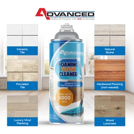 ADVANCED Sealers & Cleaners Aerosol Foaming Floor Cleaner - No Rinse Multi Surface Cleaner for Porcelain, Vinyl, Laminate, Tile, & Hardwood 19 oz - 2 Pack