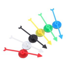 Gatuida 6pcs Magnetic Arrow Spinner Game Props Portable Plastic Pointers for Fun DIY Party Activities for Tabletop Games and Gatherings