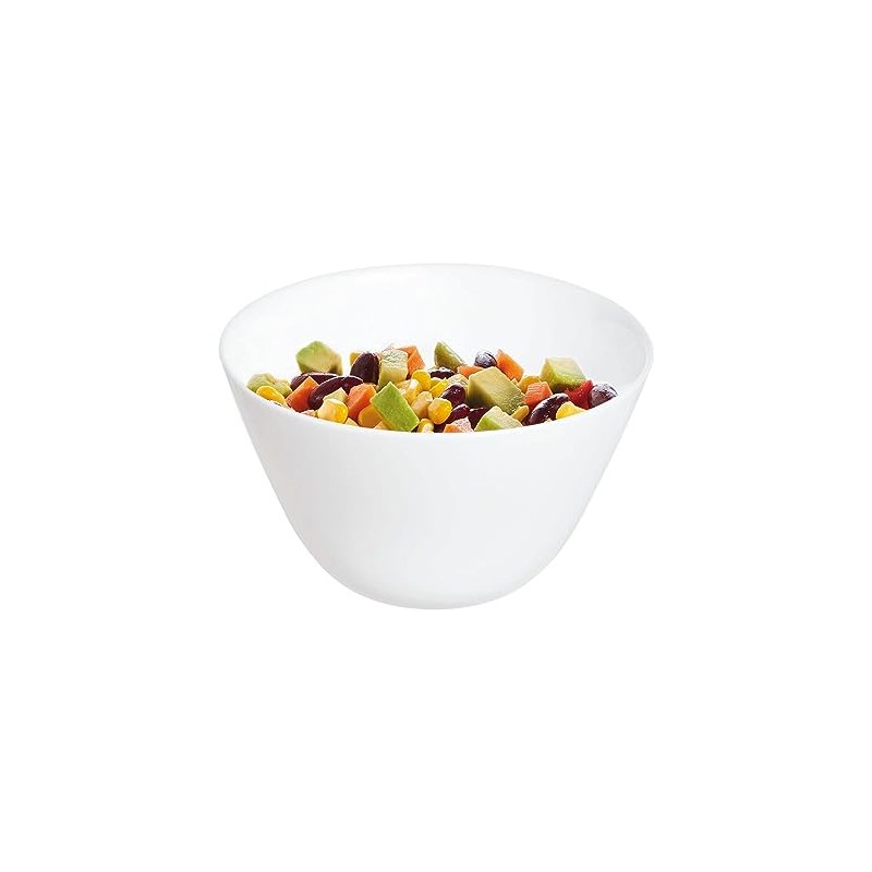 6 x Arcopal Zelie White Bowl 12cm - Heat Resistant