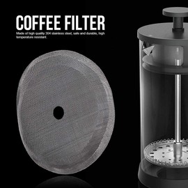 5Pcs Universal French Press Filter Screen 3" 304 Stainless Steel French Press Filter Replacement Useful and Professional Coffee Filters Coffee Machine Accessories