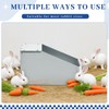Maxcheck 2 Pcs Galvanized Metal Rabbit Nesting Box Bunny Small