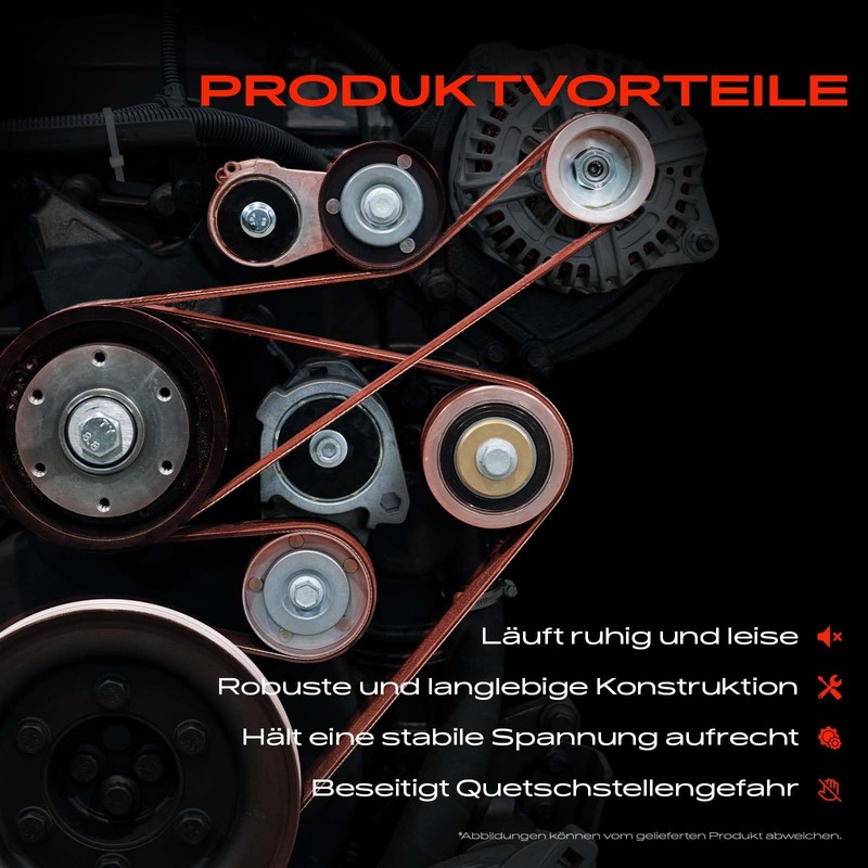 Frankberg Tensioner Pulley V-Ribbed Belt for A6 A6 Avant 4A