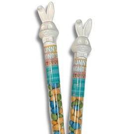 Vegan, Gluten Free Bunnies (2 Pack) Chocolate Candy Filled Easter Tubes | Dairy Free Chocolate Easter | Milk, Nut, Soy and Sesame Free by No Whey Foods