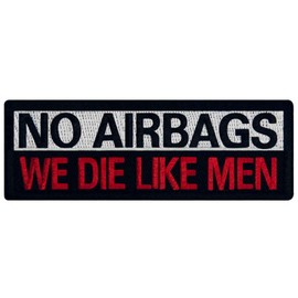 EmbTao We Die Like Men Tactical Patch Embroidered Morale Badge Applique Hook & Loop Emblem